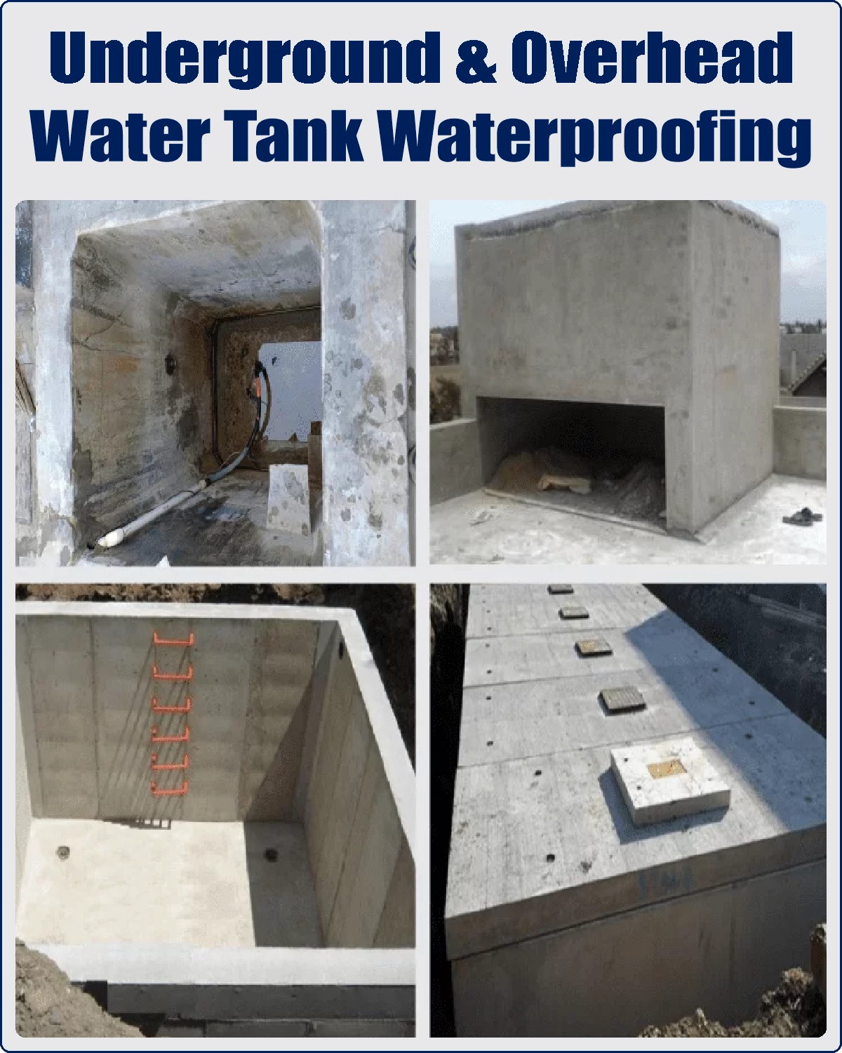 Underground Water Tank Waterproofing in Ahmedabad